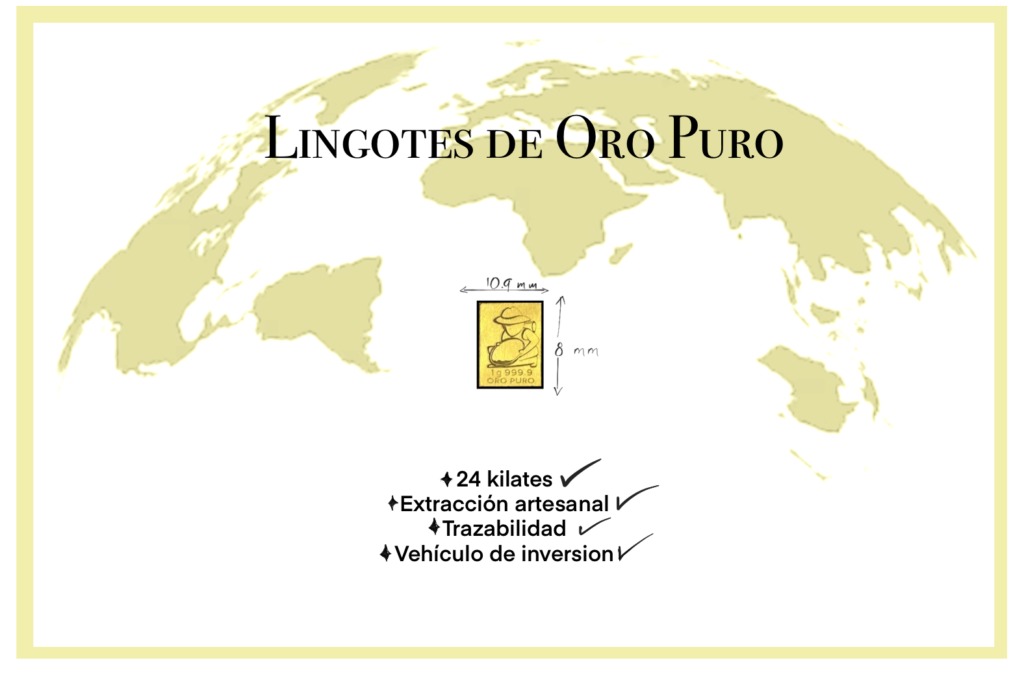 lingote de oro barequeros